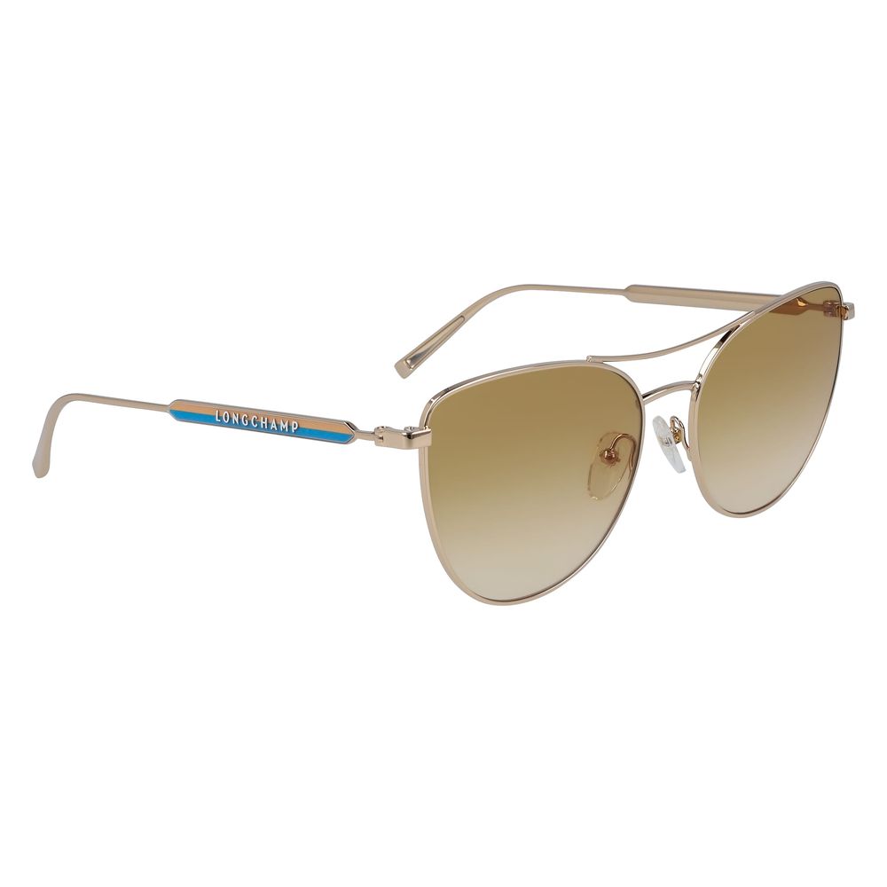 Yellow Metal Sunglasses-Longchamp-LabelTerrace.com