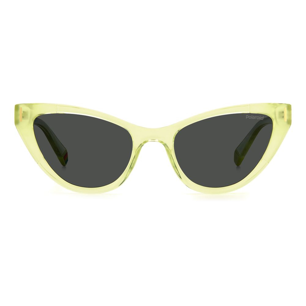 Yellow Plastic Sunglasses-Polaroid-LabelTerrace.com