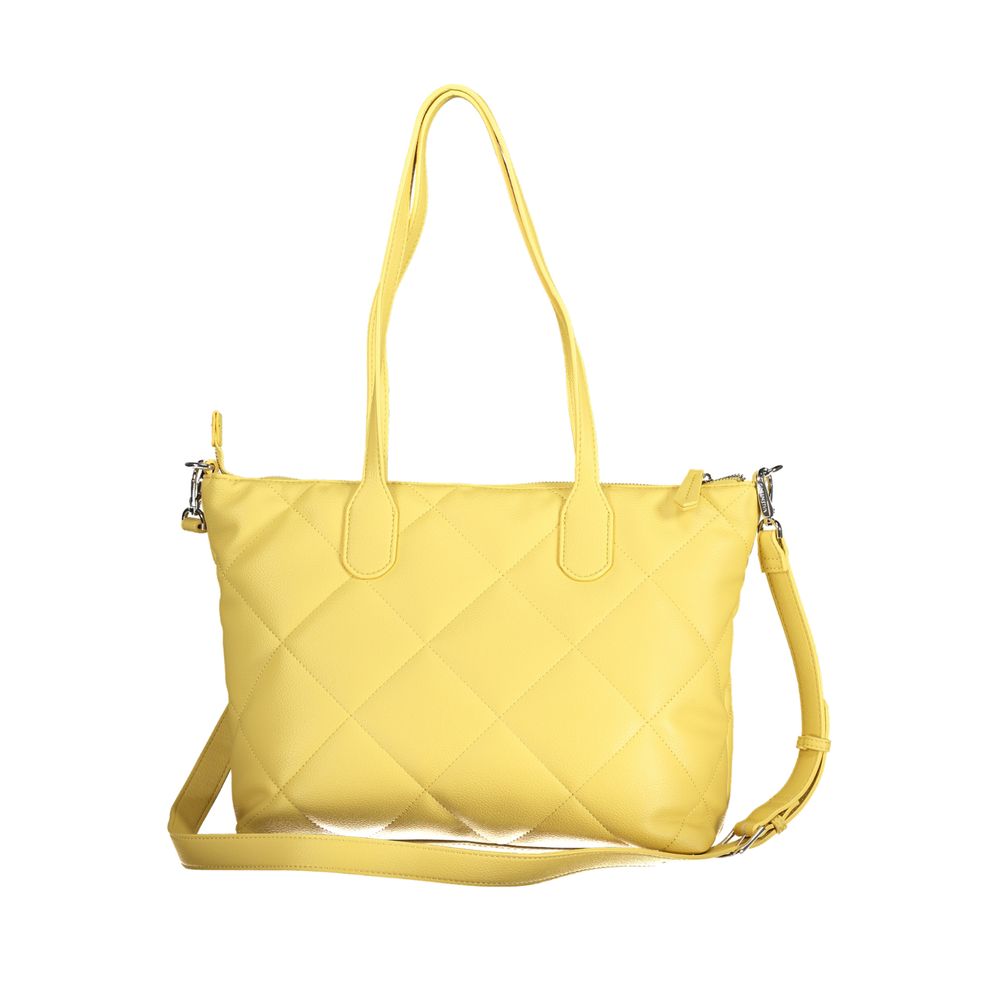 Yellow Polyethylene Handbag-Mario Valentino-LabelTerrace.com