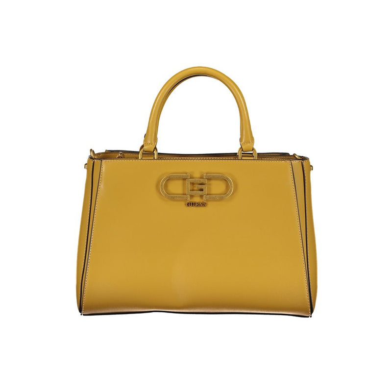 Yellow Polyethylene Handbag-Guess Jeans-LabelTerrace.com
