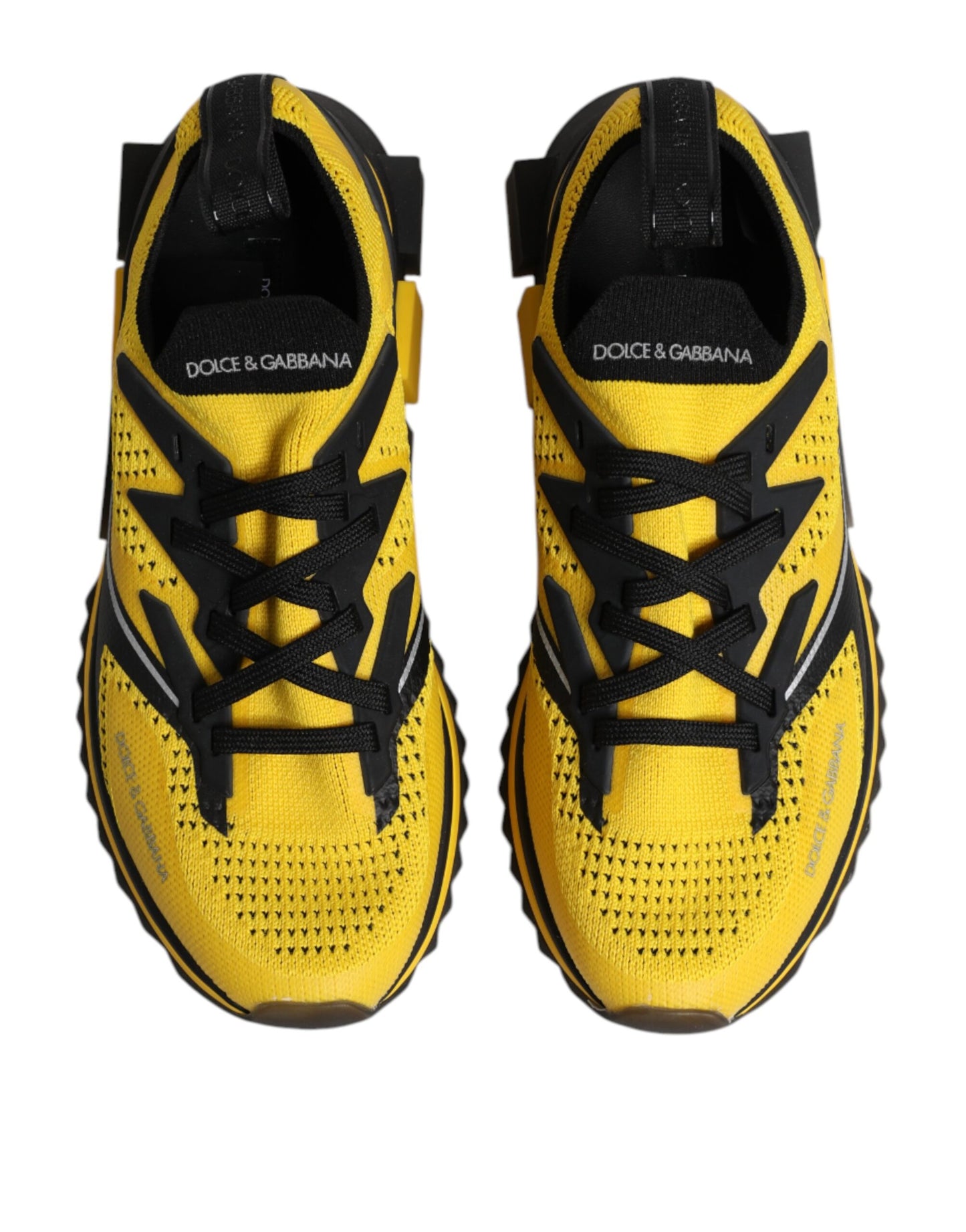 Yellow SORRENTO Sport Stretch Sneakers Shoes-Dolce & Gabbana-LabelTerrace.com
