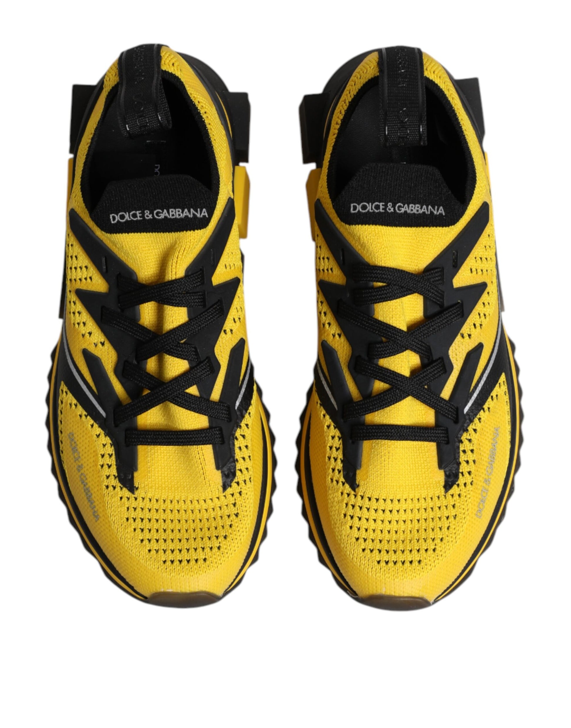 Yellow SORRENTO Sport Stretch Sneakers Shoes-Dolce & Gabbana-LabelTerrace.com