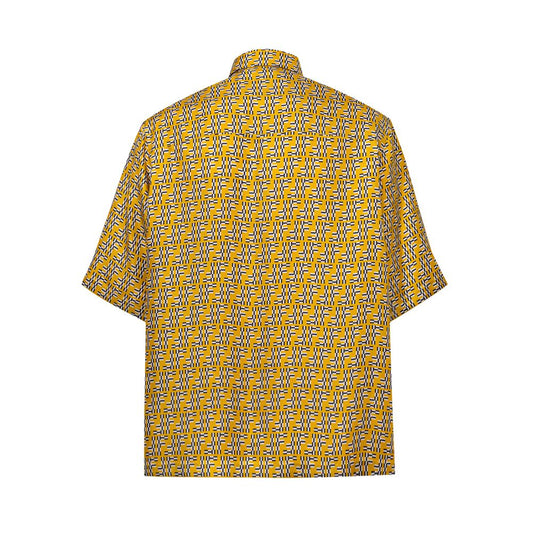 Yellow Silk Shortsleeve-Fendi-LabelTerrace.com