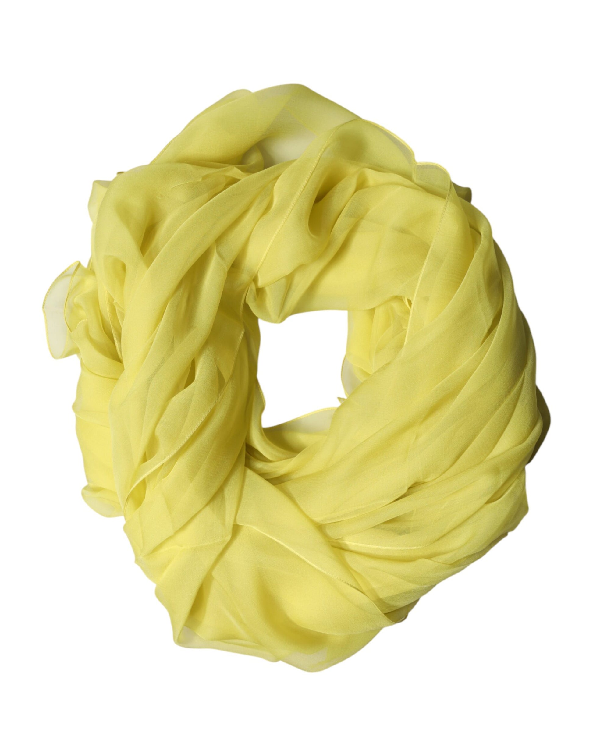 Yellow Stole Silk Neck Wrap Shawl Men Scarf