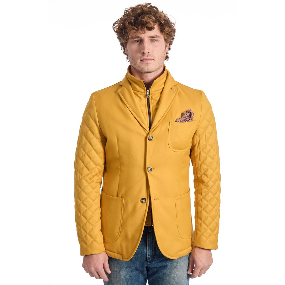 Yellow Wool Men's Jacket