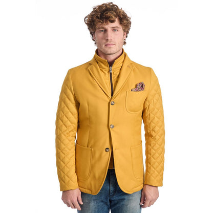 Yellow Wool Men's Jacket