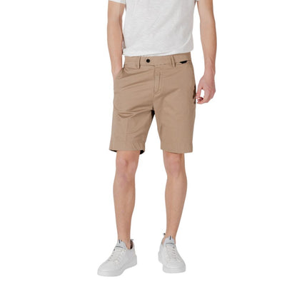 Beige Cotton Bermuda