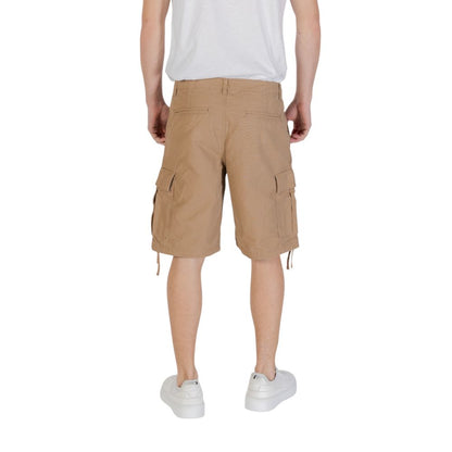Beige Cotton Bermuda