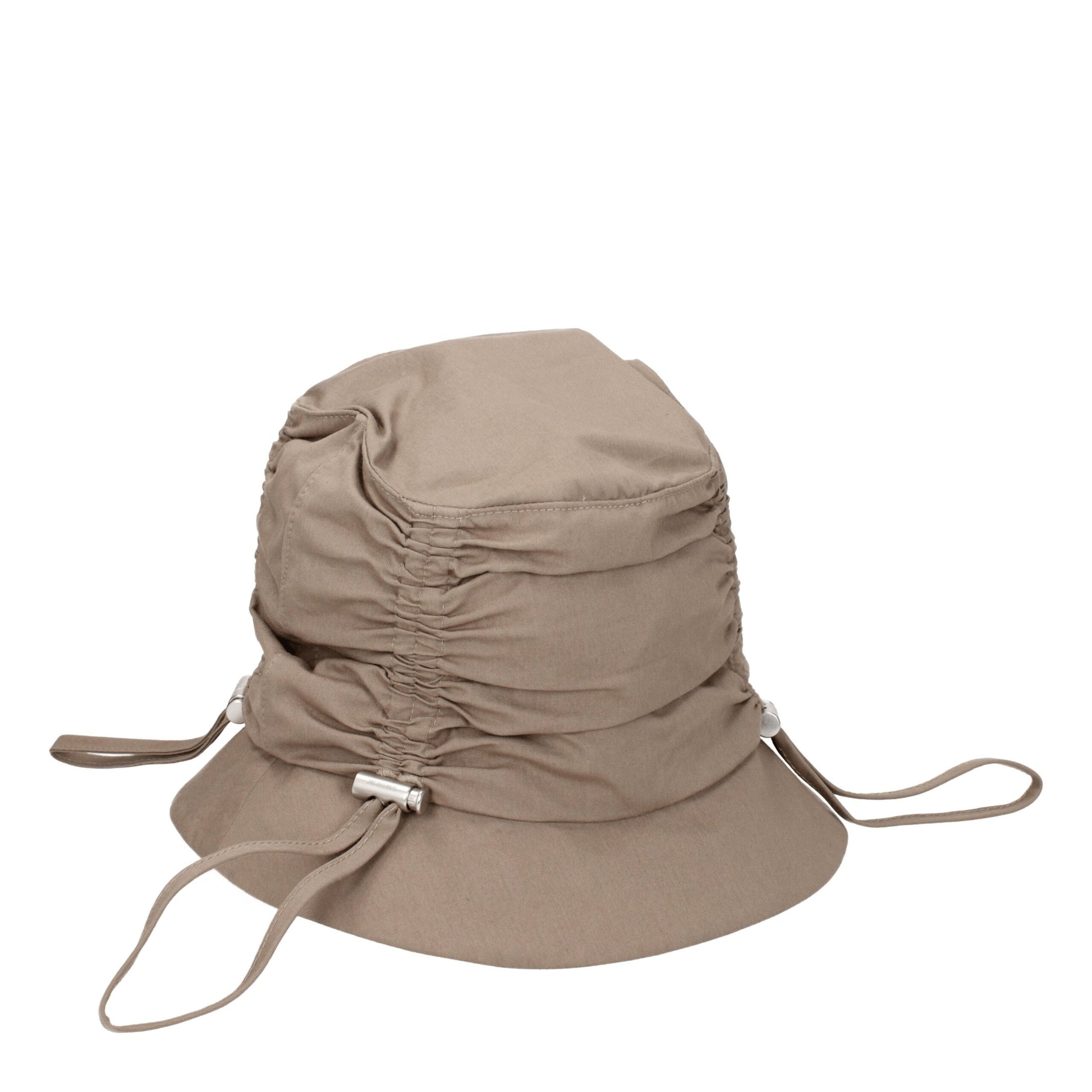 Beige Cotton Bucket Hat-Jacquemus-LabelTerrace.com