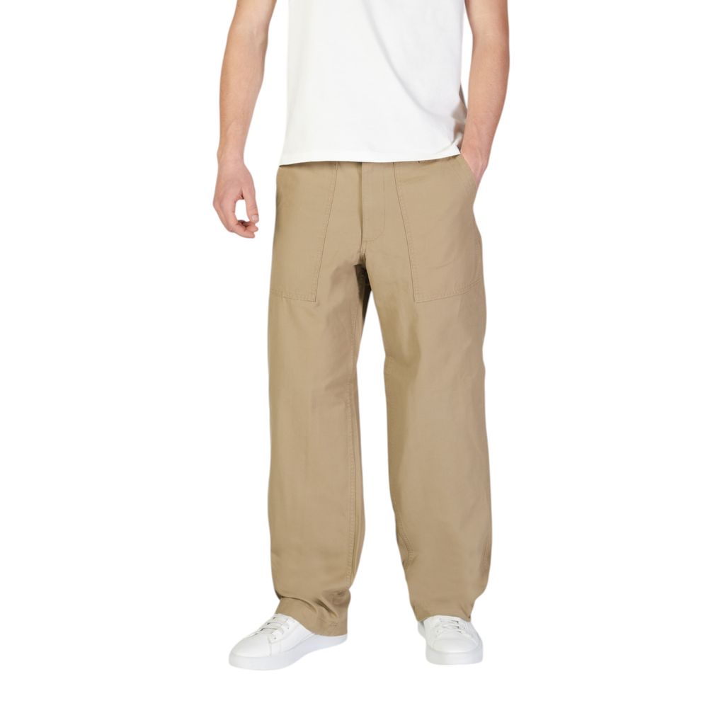 Beige Cotton Pant