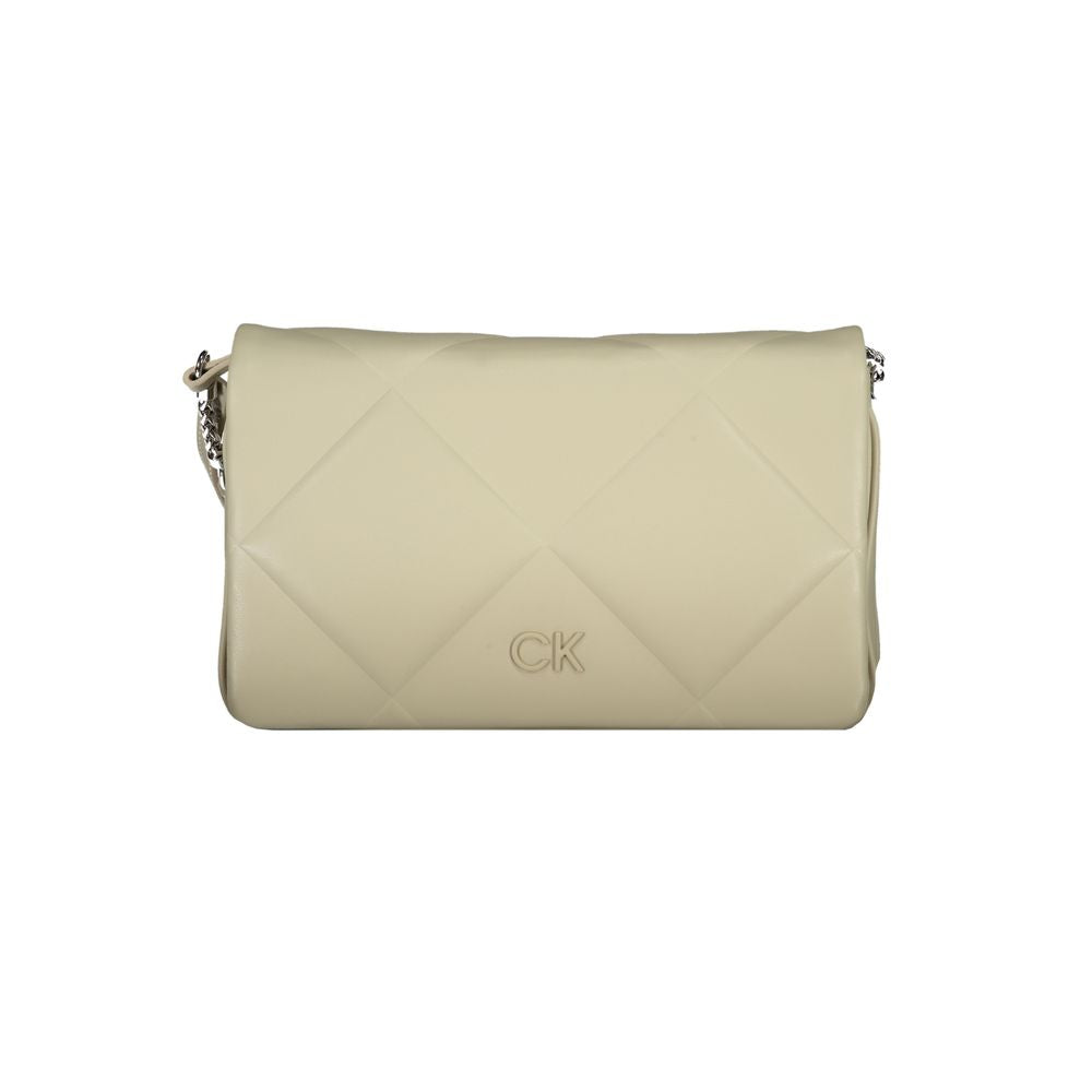 Beige Cotton Handbag-Calvin Klein-LabelTerrace.com