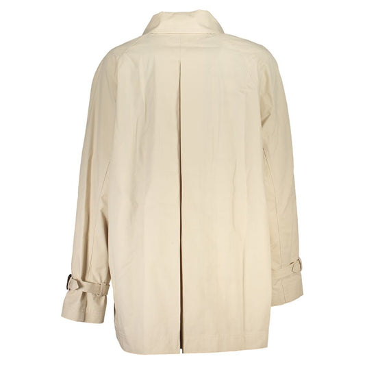 Beige Cotton Jackets & Coat-Tommy Hilfiger-LabelTerrace.com