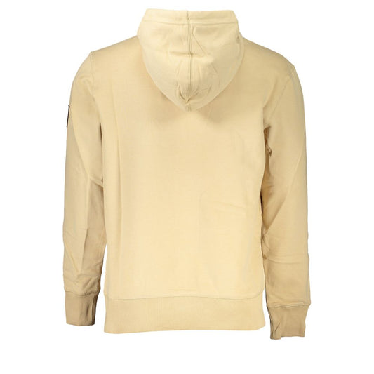 Beige Cotton Men Sweater-Calvin Klein-LabelTerrace.com