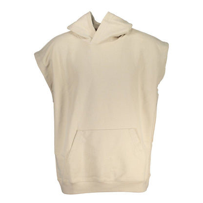 Beige Cotton Men Sweater-Calvin Klein-LabelTerrace.com