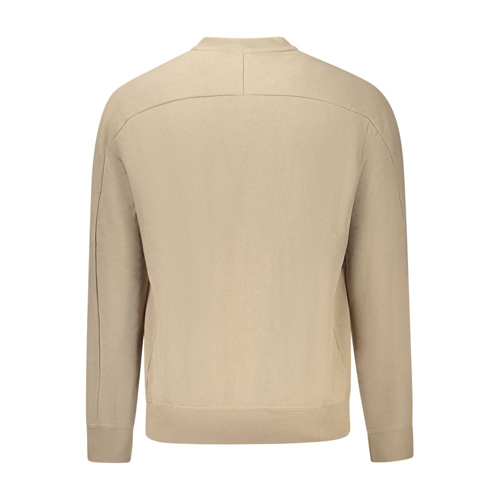 Beige Cotton Men Sweater-Hugo Boss-LabelTerrace.com