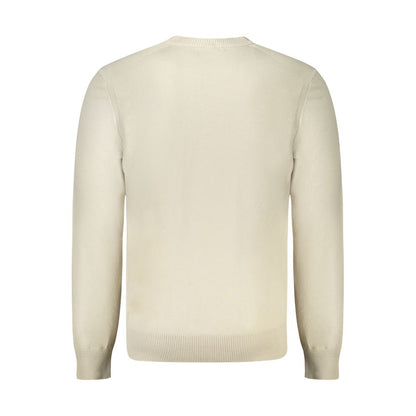 Beige Cotton Men Sweater-Hugo Boss-LabelTerrace.com