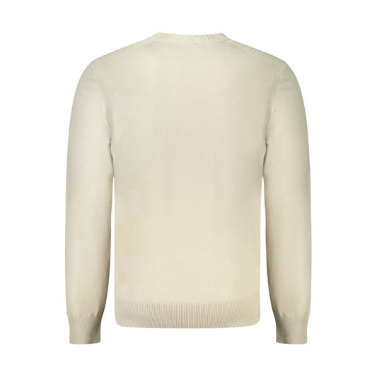 Beige Cotton Men Sweater-Hugo Boss-LabelTerrace.com