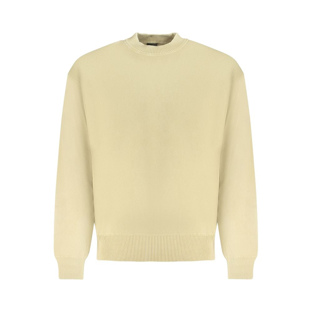 Beige Cotton Men Sweater-Hugo Boss-LabelTerrace.com