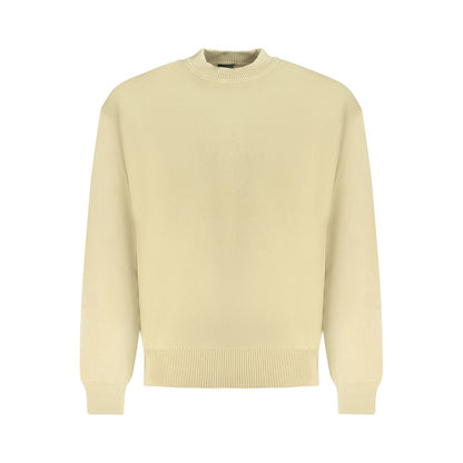 Beige Cotton Men Sweater-Hugo Boss-LabelTerrace.com