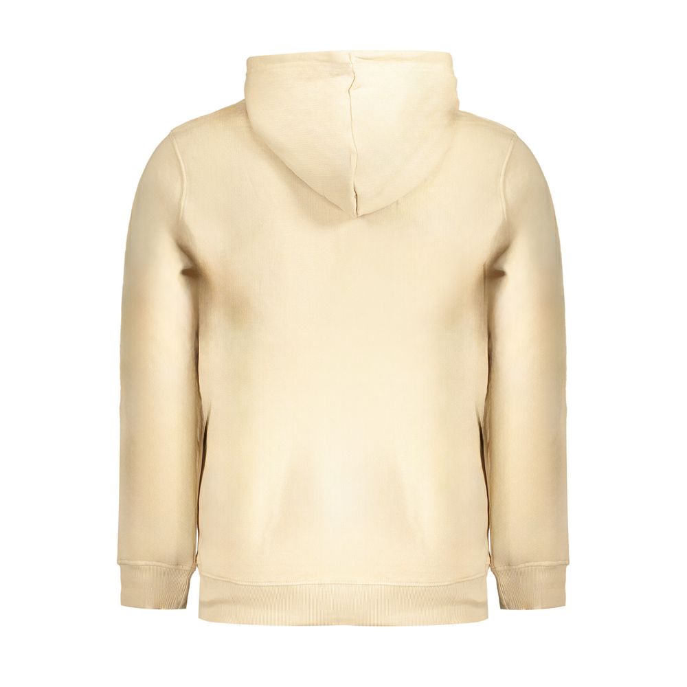 Beige Cotton Men Sweater