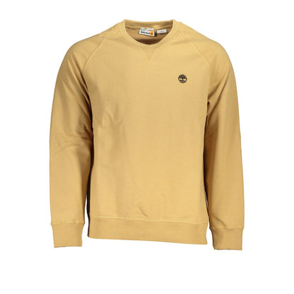 Beige Cotton Men Sweater-Timberland-LabelTerrace.com