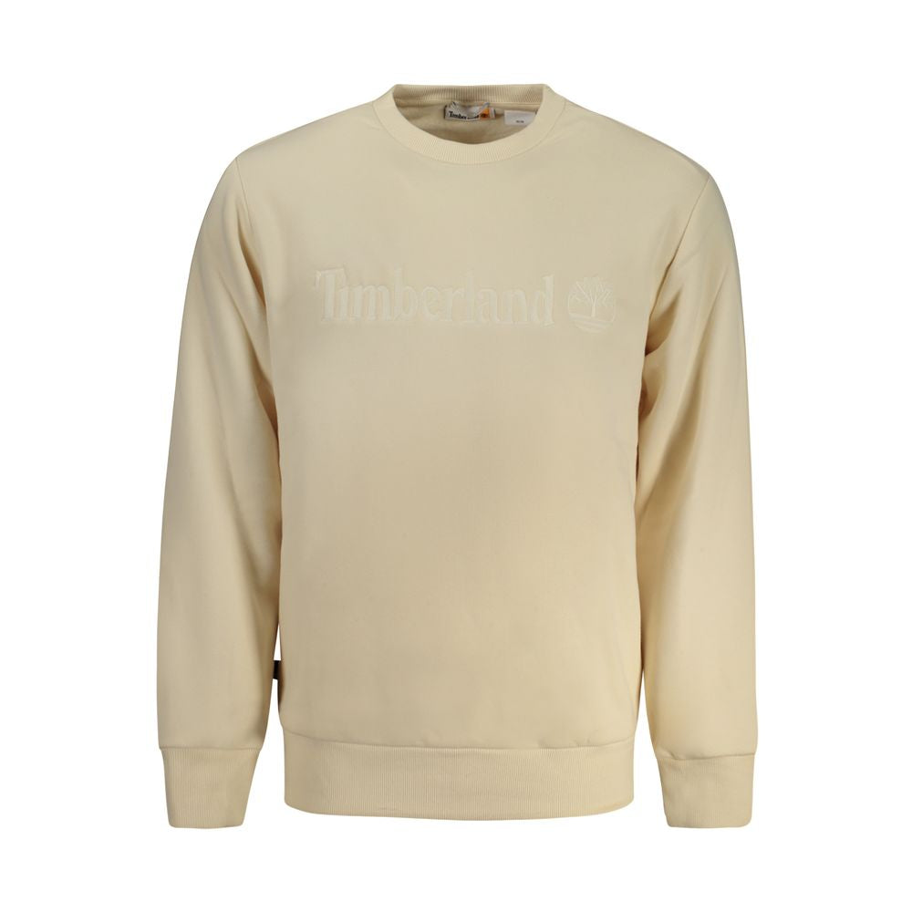 Beige Cotton Men Sweater-Timberland-LabelTerrace.com