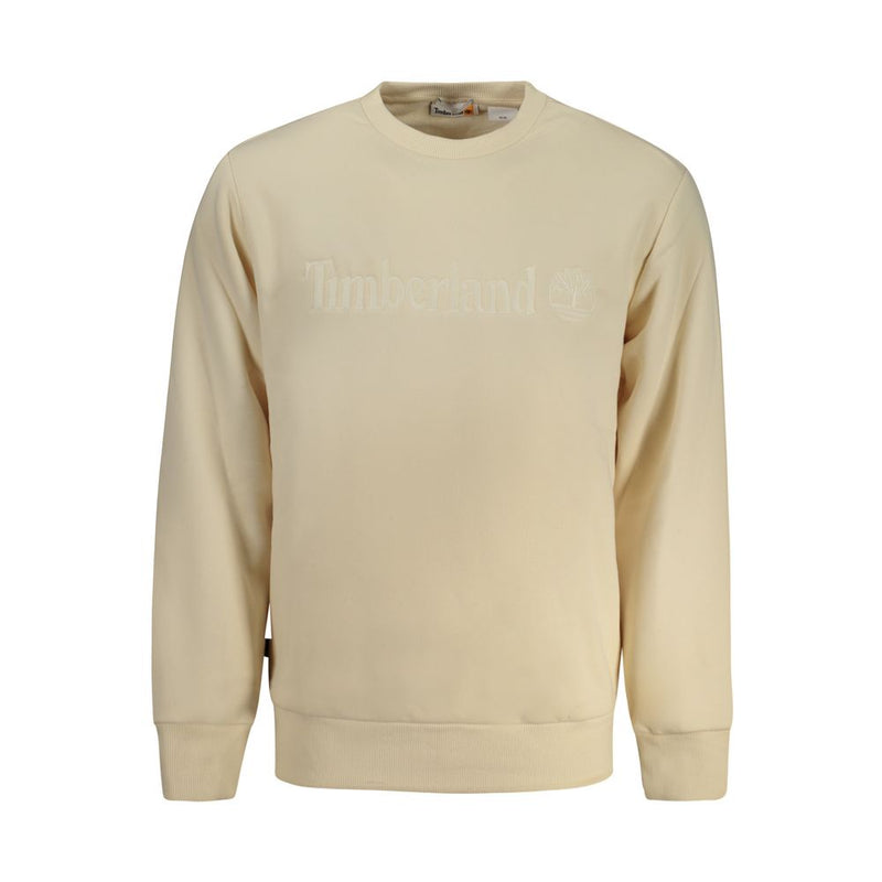 Beige Cotton Men Sweater-Timberland-LabelTerrace.com