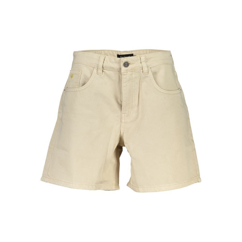 Beige Cotton Short-Desigual-LabelTerrace.com