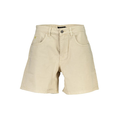 Beige Cotton Short-Desigual-LabelTerrace.com