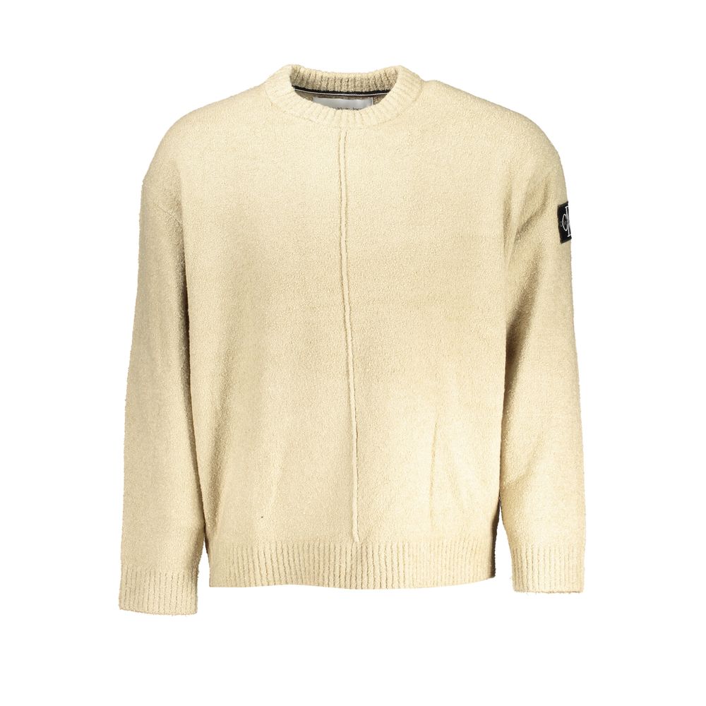 Beige Cotton Sweater-Calvin Klein-LabelTerrace.com