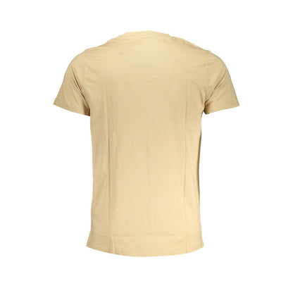 Beige Cotton T-Shirt-Cavalli Class-LabelTerrace.com