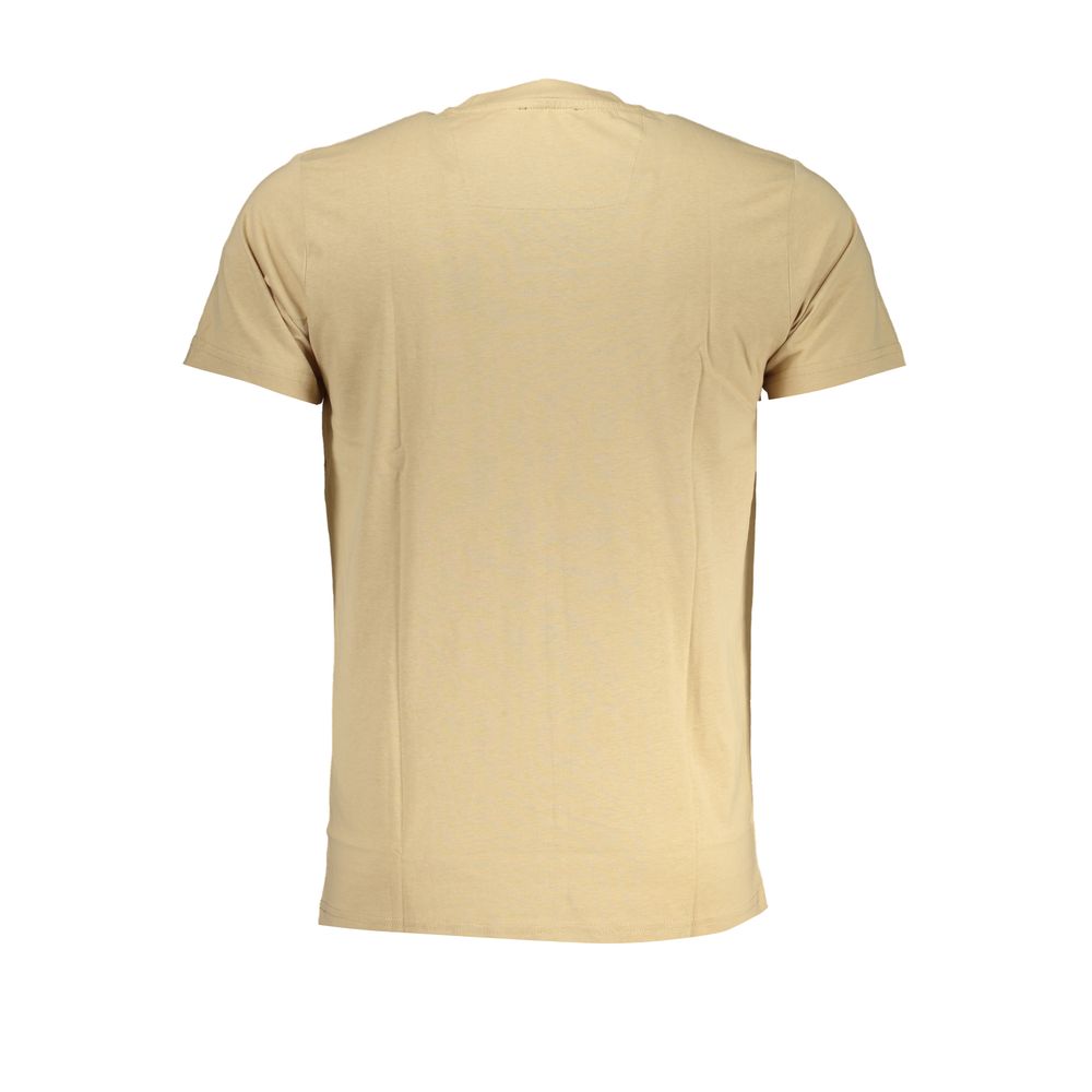 Beige Cotton T-Shirt-Cavalli Class-LabelTerrace.com