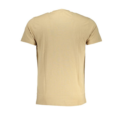 Beige Cotton T-Shirt-Cavalli Class-LabelTerrace.com