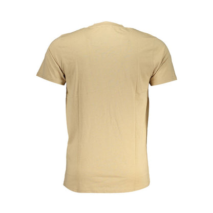 Beige Cotton T-Shirt-Cavalli Class-LabelTerrace.com