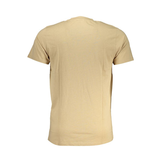 Beige Cotton T-Shirt-Cavalli Class-LabelTerrace.com