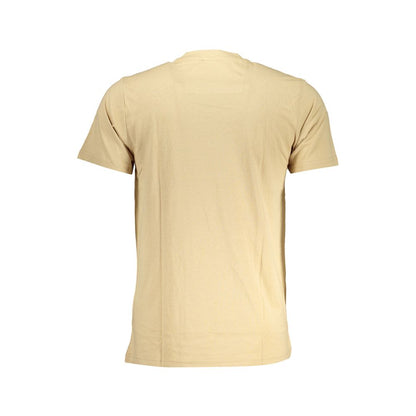 Beige Cotton T-Shirt-Cavalli Class-LabelTerrace.com