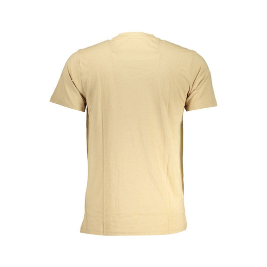 Beige Cotton T-Shirt-Cavalli Class-LabelTerrace.com