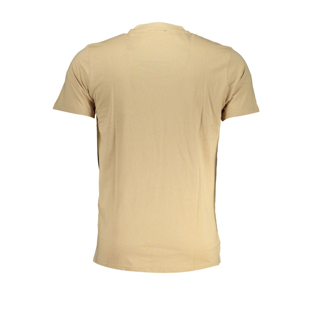 Beige Cotton T-Shirt-Cavalli Class-LabelTerrace.com