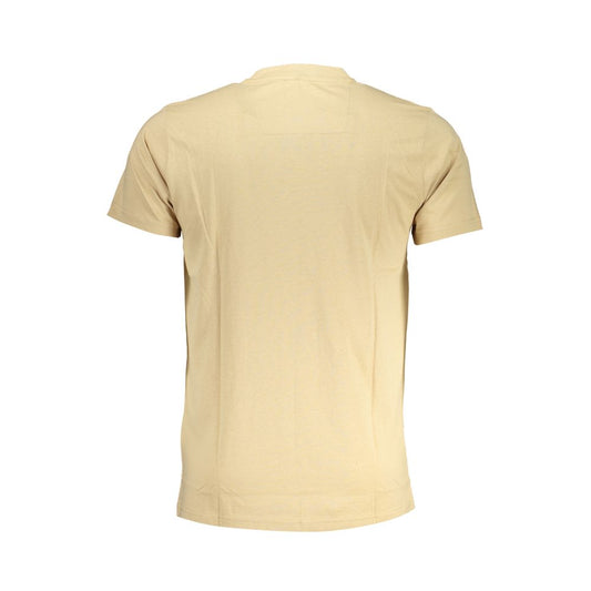 Beige Cotton T-Shirt-Cavalli Class-LabelTerrace.com