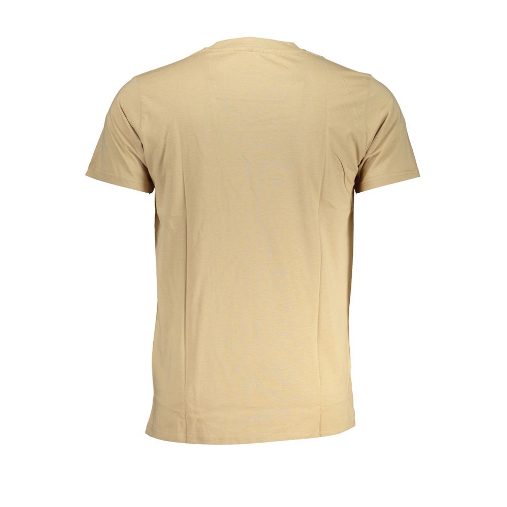 Beige Cotton T-Shirt-Cavalli Class-LabelTerrace.com