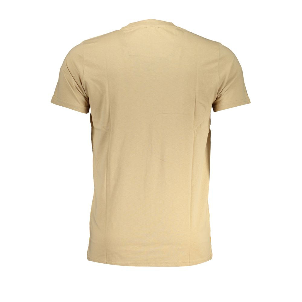 Beige Cotton T-Shirt-Cavalli Class-LabelTerrace.com