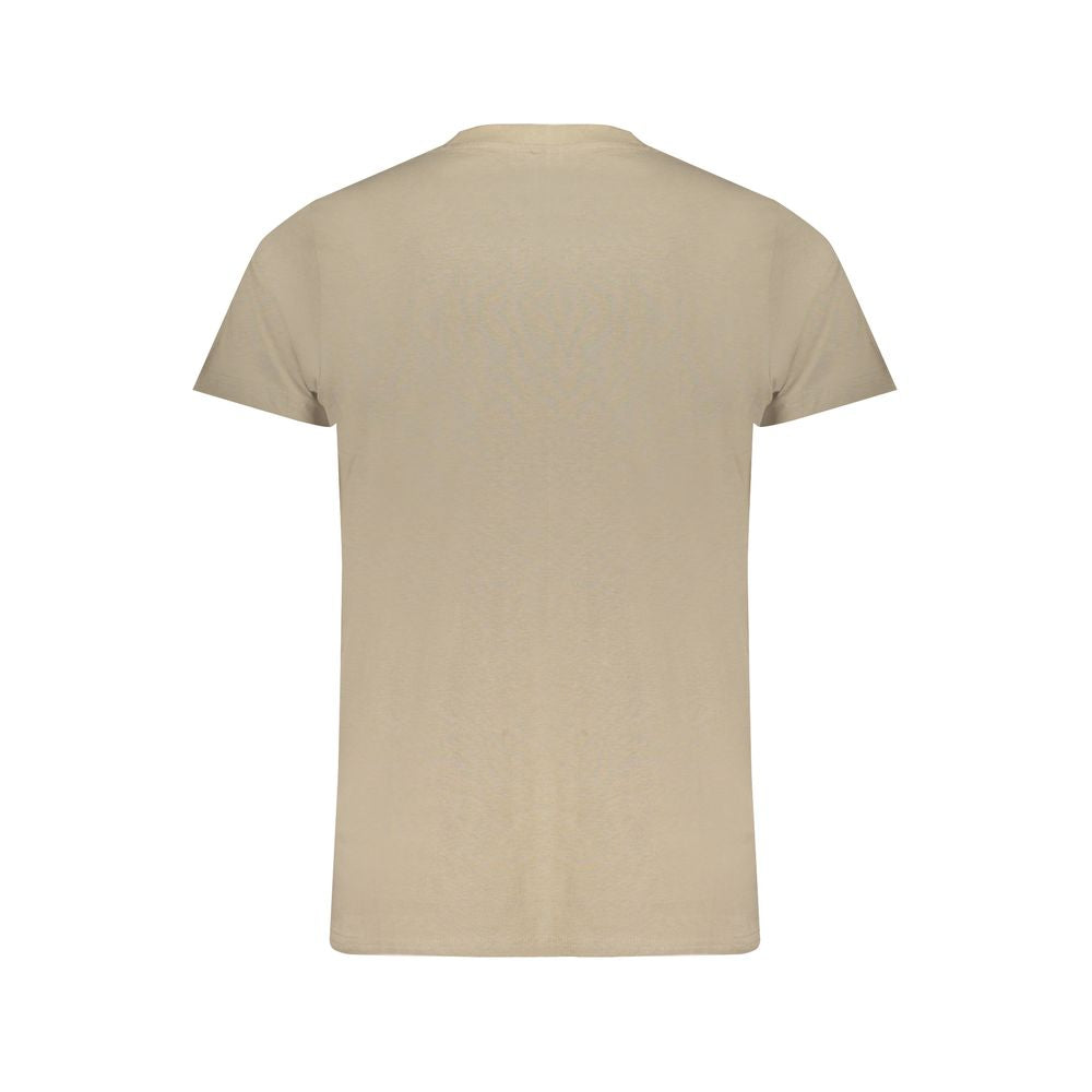 Beige Cotton T-Shirt-Norway 1963-LabelTerrace.com