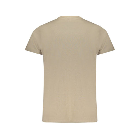 Beige Cotton T-Shirt-Norway 1963-LabelTerrace.com