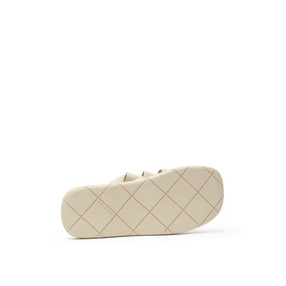 Beige Fabric Slippers-Bottega Veneta-LabelTerrace.com
