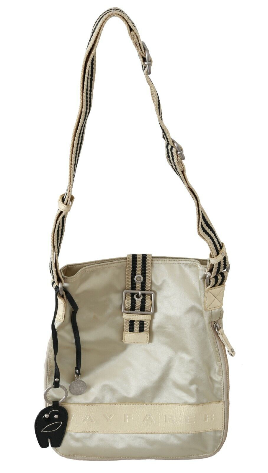 Beige Handbag Shoulder Tote Fabric Purse-WAYFARER-LabelTerrace.com
