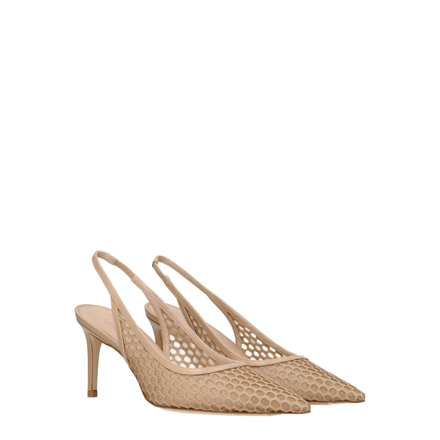 Beige Leather High Heel Pumps-Stuart Weitzman-LabelTerrace.com