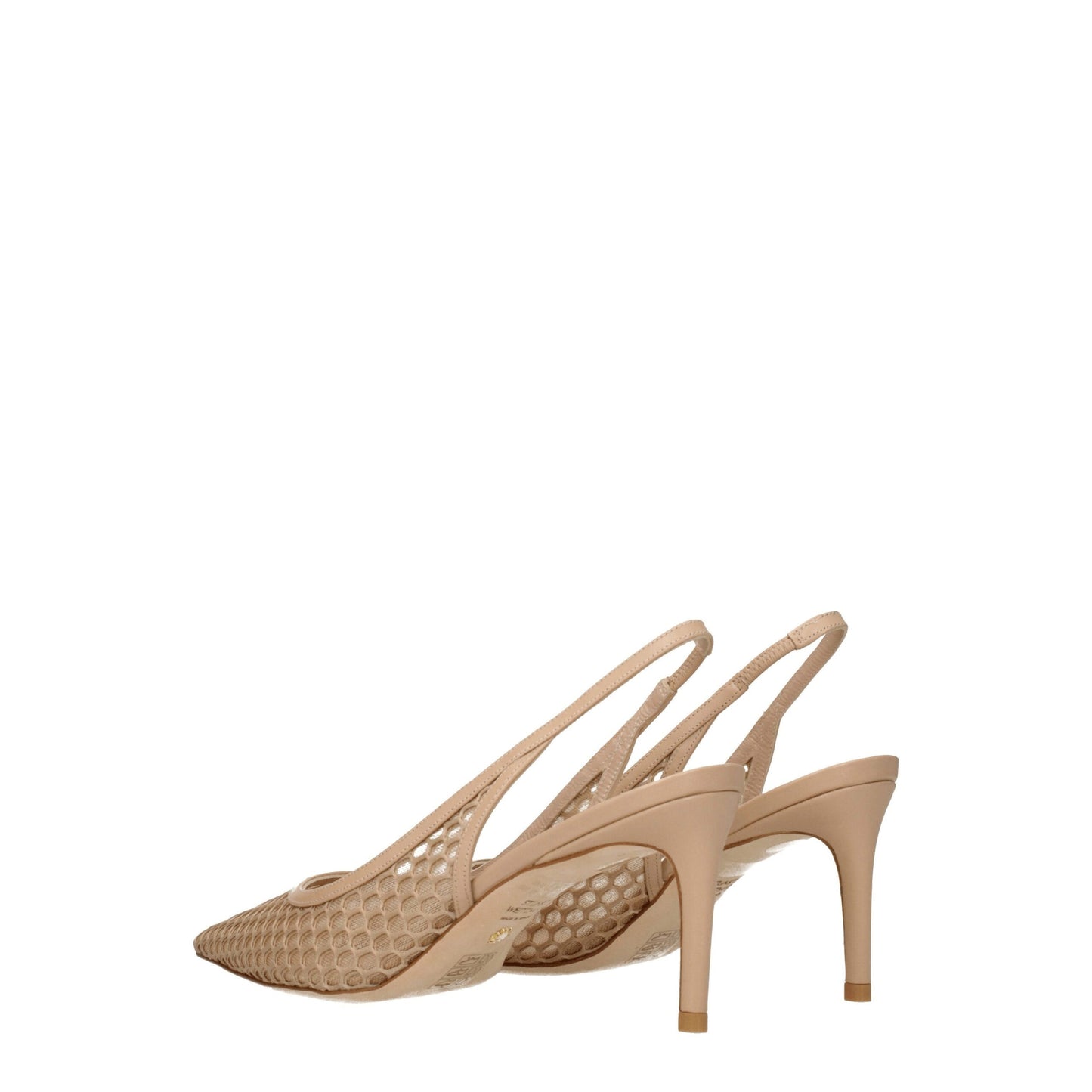 Beige Leather High Heel Pumps-Stuart Weitzman-LabelTerrace.com
