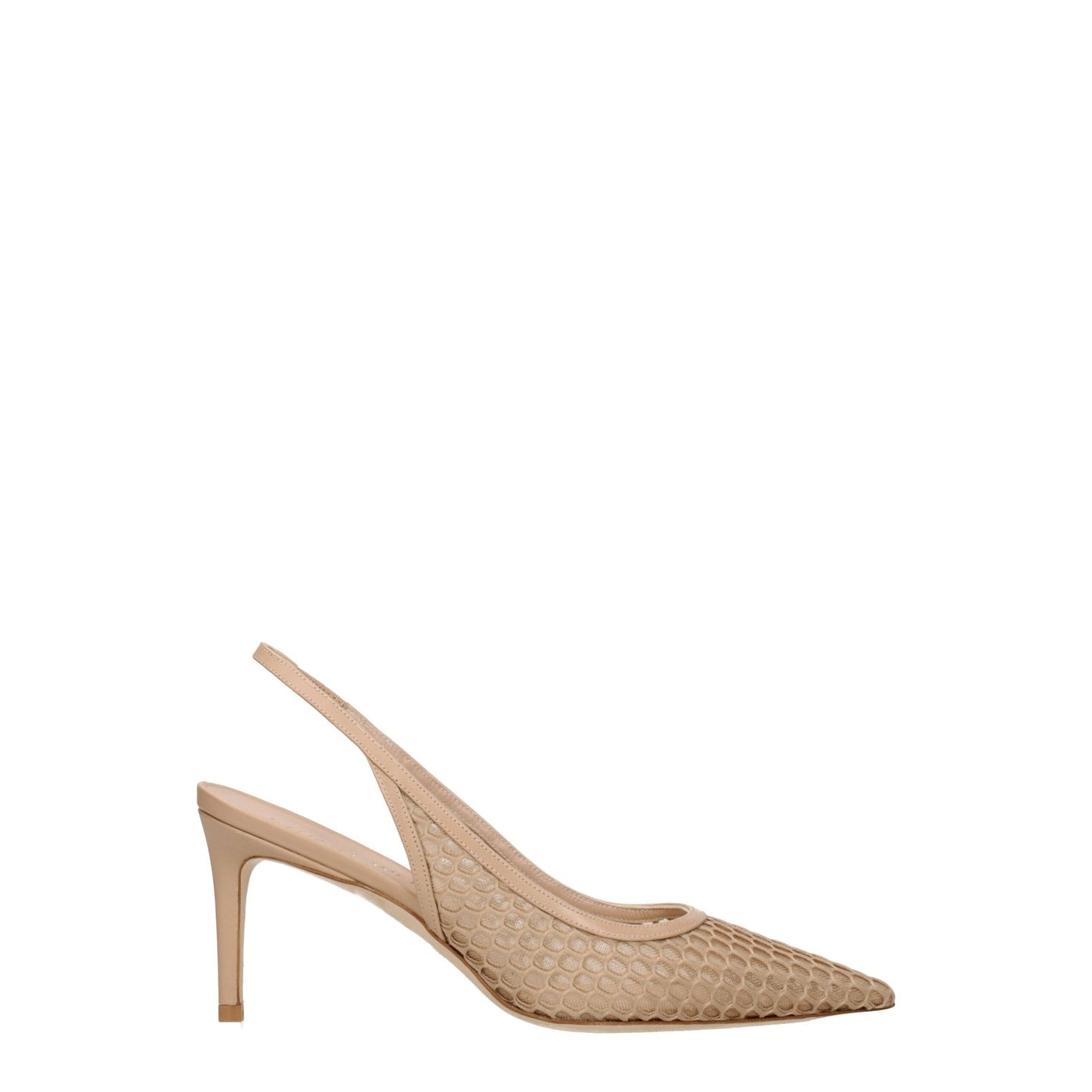 Beige Leather High Heel Pumps-Stuart Weitzman-LabelTerrace.com