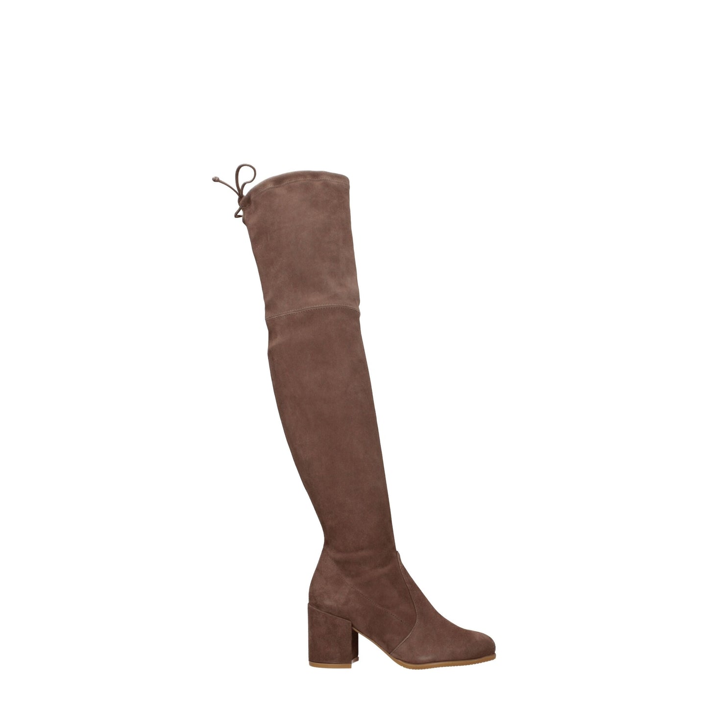 Beige Leather Over The Knee-Stuart Weitzman-LabelTerrace.com