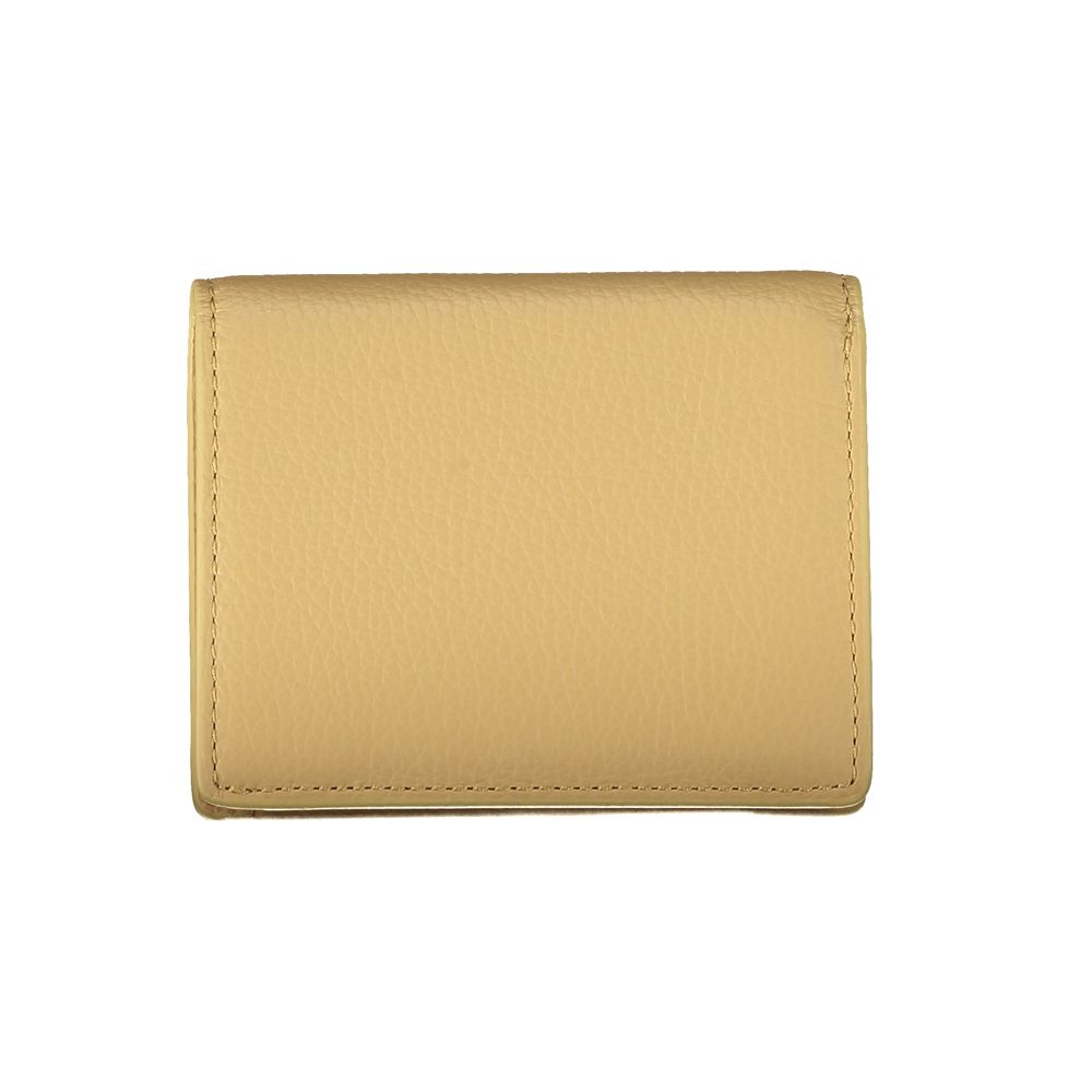 Beige Leather Wallet-Coccinelle-LabelTerrace.com